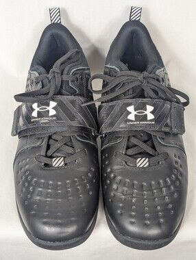 Under Armour Reign Lifter Men's 9 Women's 10.5 Weight Lifting Gym Shoes Black